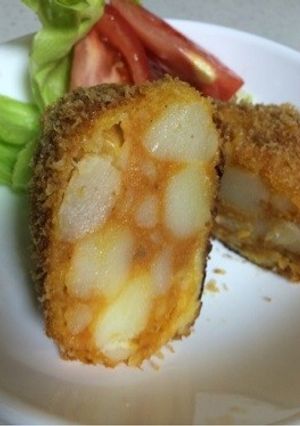 簡単ミートソースで!トマトコロッケ-レシピのメイン写真