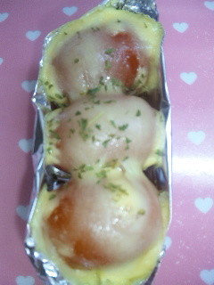 お弁当にプチトマトのチーズ焼き-レシピのメイン写真