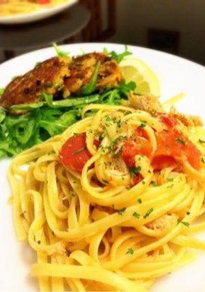 カニとトマトのリングイネ-レシピのメイン写真