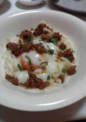 簡単★暑い日そうめんでジャージャー麺風-レシピのメイン写真