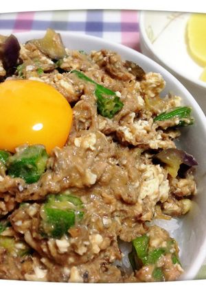 鯖の味噌煮缶deなめろう丼〜冷汁ご飯-レシピのメイン写真