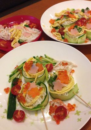 七夕そうめん☆簡単に豪華に！-レシピのメイン写真
