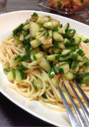 明太子ときゅうりの冷製パスタ-レシピのメイン写真
