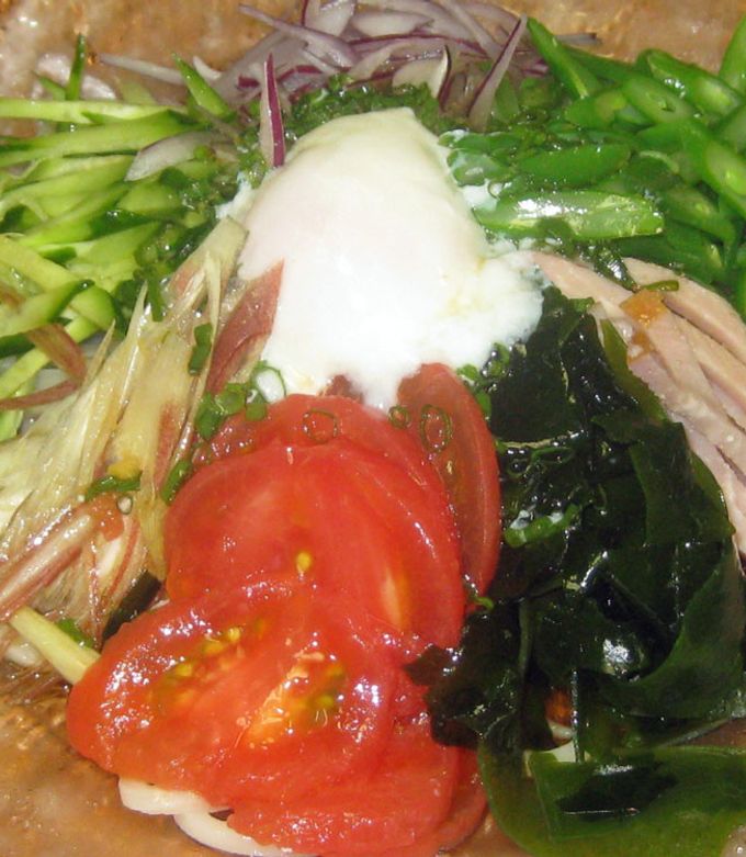 旬の夏野菜で冷やしサラダうどん-レシピのメイン写真