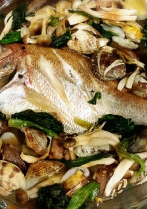 のせるだけ♪白身魚とあさりのバター蒸し-レシピのメイン写真