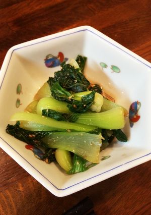 簡単ちんげん菜の胡麻和え-レシピのメイン写真