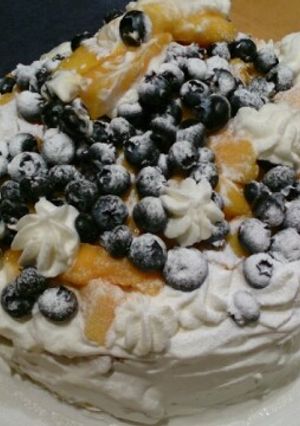 ブルーベリーとマンゴーのショートケーキ-レシピのメイン写真