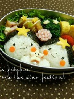 幼稚園 お弁当 キャラ弁♡七夕-レシピのメイン写真