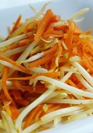 人参ともやしのサッとカレー炒め-レシピのメイン写真