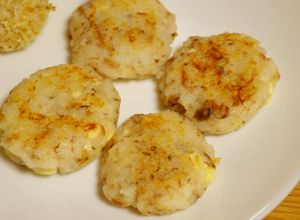 離乳食*完了期『おかかとチーズのお焼き』-レシピのメイン写真