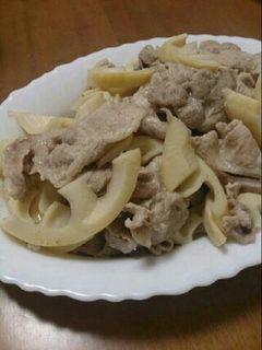 豚肉と筍の柚子胡椒炒め♪-レシピのメイン写真