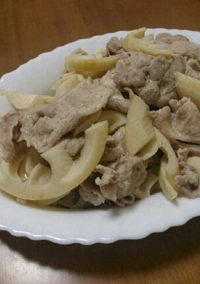 豚肉と筍の柚子胡椒炒め♪-レシピのメイン写真