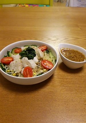 さっぱり食べられる蒸し鶏サラダ♪-レシピのメイン写真