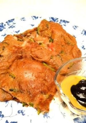ゴーヤの米粉味噌チヂミ-レシピのメイン写真
