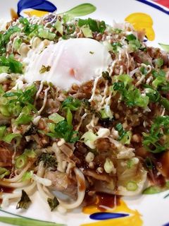 お好み焼き風焼うどん-レシピのメイン写真