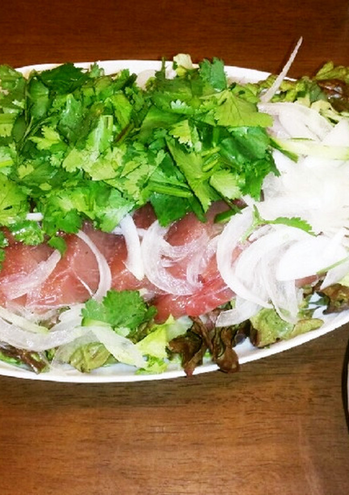 タイ風？カツオのたたきサラダ-レシピのメイン写真