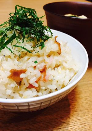 夏バテ解消☆市販ドレde梅じゃこ炊込ご飯-レシピのメイン写真