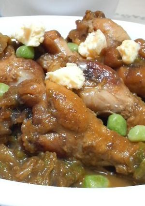 材料2つ♪手羽元とキャベツのカレー醤油煮-レシピのメイン写真