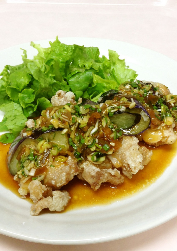 鶏と茄子の香味ソース♪簡単ver.-レシピのメイン写真