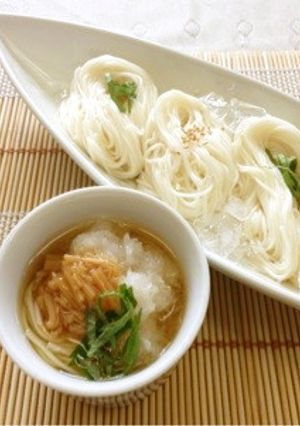 なめたけおろしそうめん-レシピのメイン写真