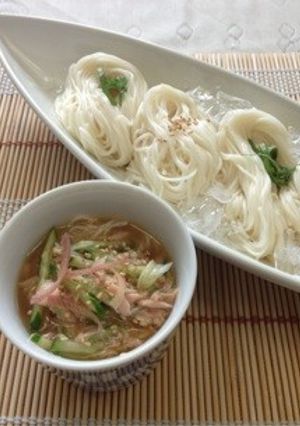 冷や汁風ごま味噌そうめん-レシピのメイン写真