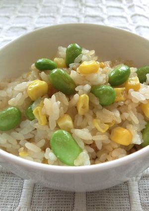 とうもろこし&枝豆のバター醤油ごはん-レシピのメイン写真