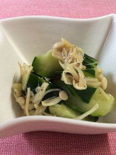 きゅうりとえのきのさっぱり和え☆-レシピのメイン写真
