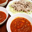 トマトだれの豚しゃぶ
