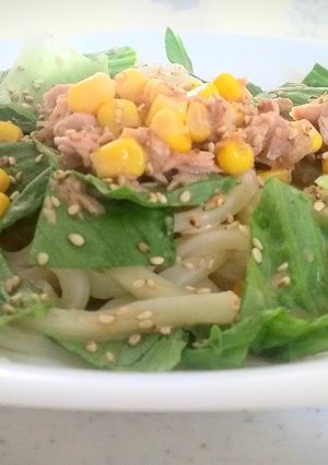 ごまドレで簡単♪サラダうどん-レシピのメイン写真