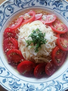 ランチにお手軽冷製パスタ♪-レシピのメイン写真
