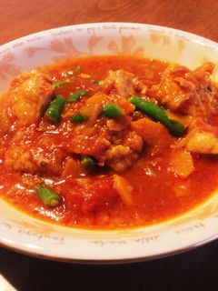 圧力鍋で簡単!手羽元のトマト煮込み-レシピのメイン写真