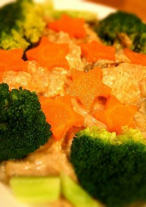 食事療法♥鮭クリーム煮♥豆乳と玄米粉で♥-レシピのメイン写真