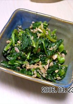 油菜（菜の花）のシーチキン炒め-レシピのメイン写真