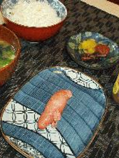 朝のたらこ-レシピのメイン写真