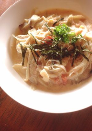 糖質0g麺で明太チーズクリームパスタ-レシピのメイン写真