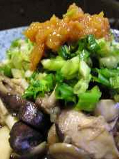 キノコの梅葱醤油-レシピのメイン写真