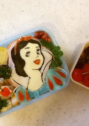 ディズニープリンセス白雪姫のキャラ弁❤️-レシピのメイン写真