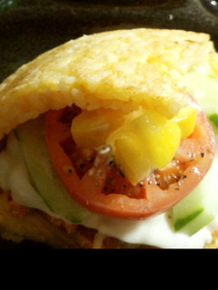 卵かけご飯deライスバーガー-レシピのメイン写真