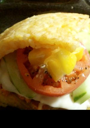 卵かけご飯deライスバーガー-レシピのメイン写真