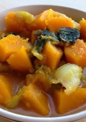 フライパンでかぼちゃと青梗菜の煮付け♥️-レシピのメイン写真