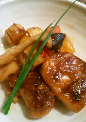 ごはんがススム！鶏と根菜の甘酢炒め-レシピのメイン写真