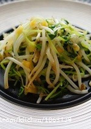 超簡単♪豆苗ともやしの塩レモン炒め-レシピのメイン写真