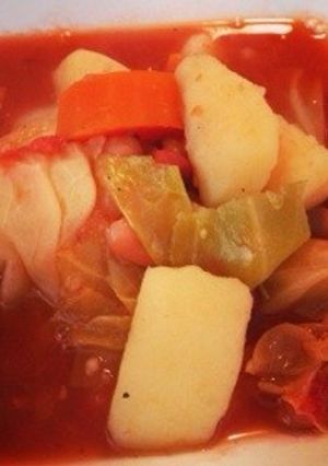 トマト缶で野菜ゴロゴロスープ♥️-レシピのメイン写真