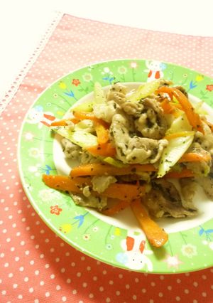 豚こまとセロリのバジル風味-レシピのメイン写真