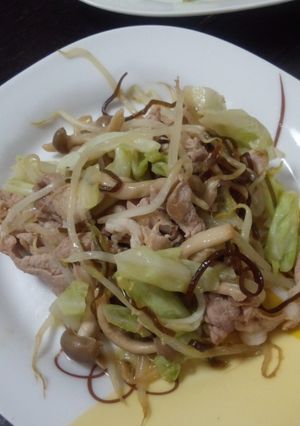 ☆キャベツと豚肉の塩昆布炒め☆-レシピのメイン写真