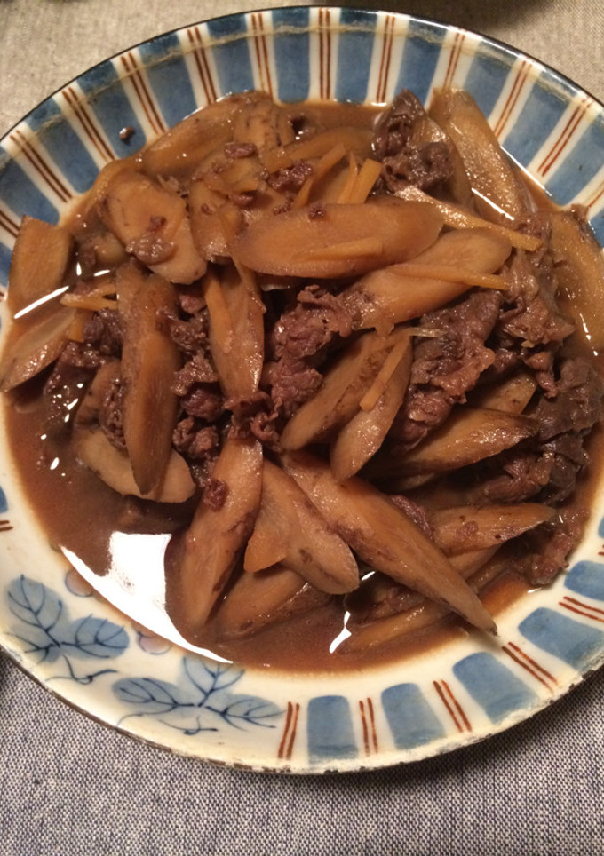 新ごぼうと牛肉の甘辛煮♪-レシピのメイン写真