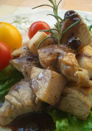 鶏肉と長いもの カシスソース-レシピのメイン写真