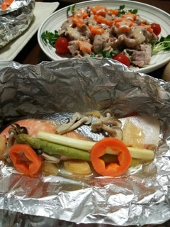 鮭の塩レモン蒸し 圧力鍋-レシピのメイン写真