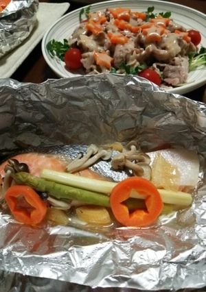 鮭の塩レモン蒸し 圧力鍋-レシピのメイン写真