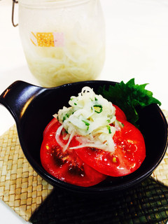 【ベース菜 玉ねぎマリネ】トマトサラダ-レシピのメイン写真